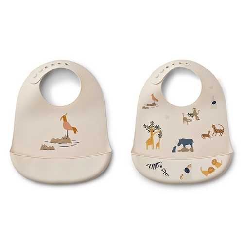 Silicone slab Tilda - All together/Sandy (2 pack) - Liewood