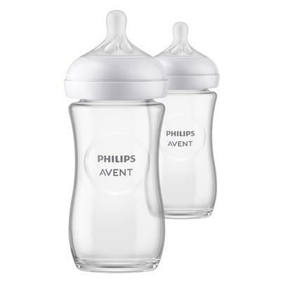 Natural 3.0 zuigfles 240ml glas duo - Philips Avent