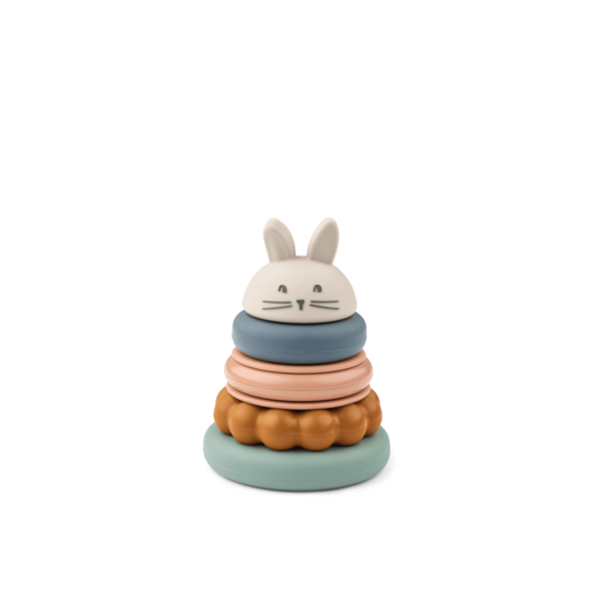 Siliconen stapelringen - Sandy multi mix - Liewood