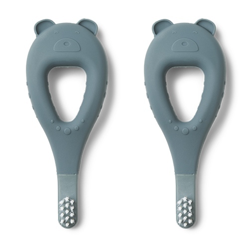 Tandenborstel Janelle 2-pack - Whale blue - Liewood