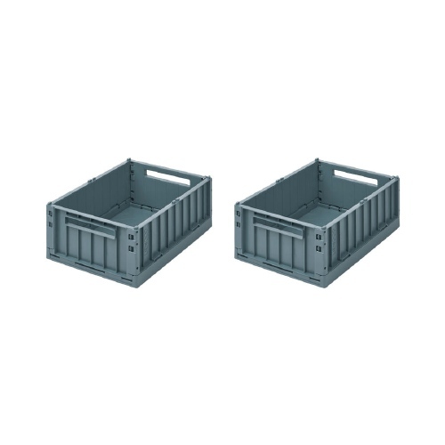 Weston Plooibox Medium 2-pack Whale blue - Liewood