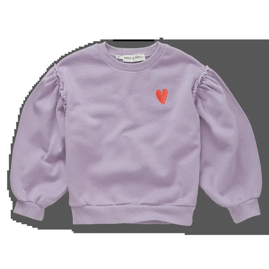 Sweatshirt Heart - Lavendel - Sproet&Sprout (Size: 2y)