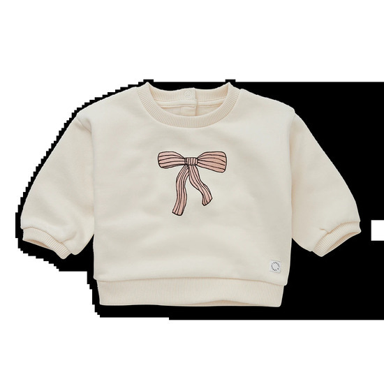 Sweatshirt baby Bow - Ivory - Sproet&Sprout (Size: 12M)