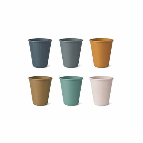 Bekers Carter 6 pack Whale blue multi mix - Liewood