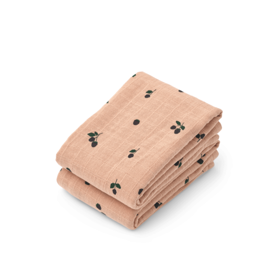 Hydrofiele doeken Lewis 2 pack - Berry/Pale tuscany - Liewood